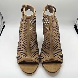 JustFabCoral Caged Heeled Sandal